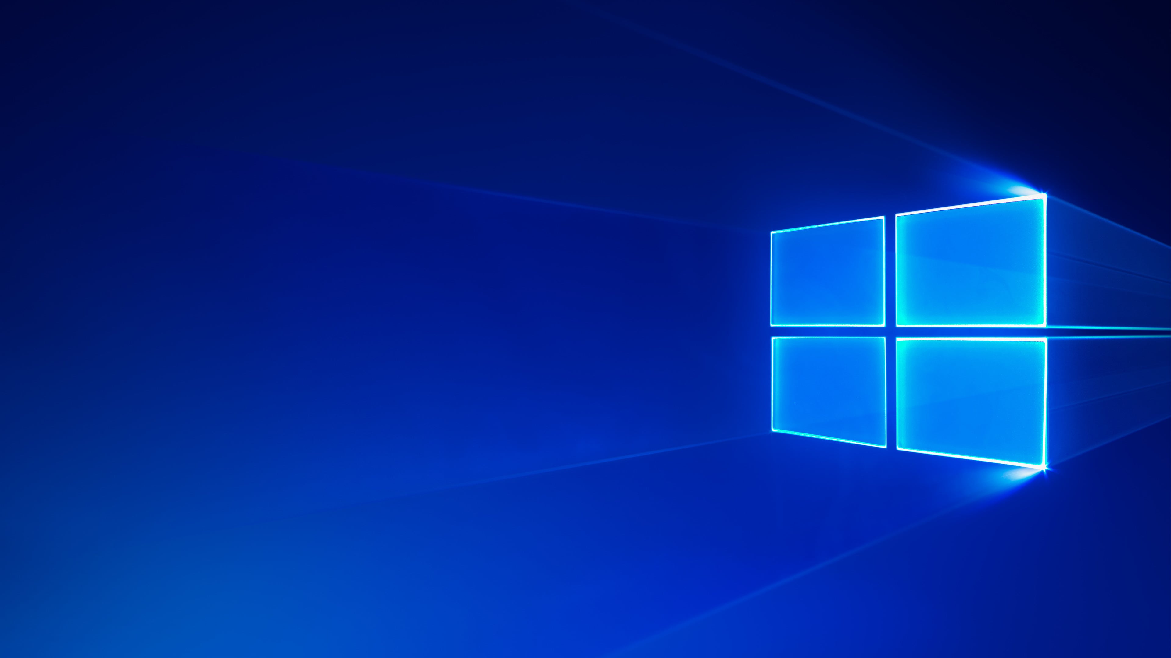 Windows 10 4K Wallpaper: Classic Blue Logo