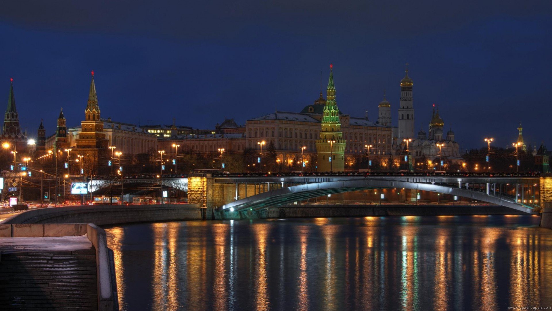 Moscow Skyline Kremlin Wallpaper