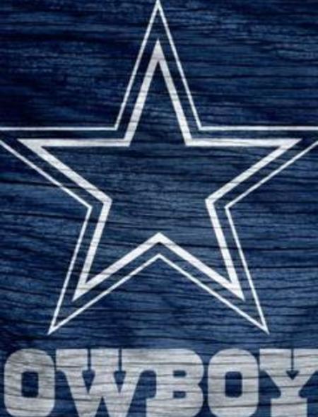 Dallas Cowboys Blue Logo Weathered Wood Wallpaper For iPhone