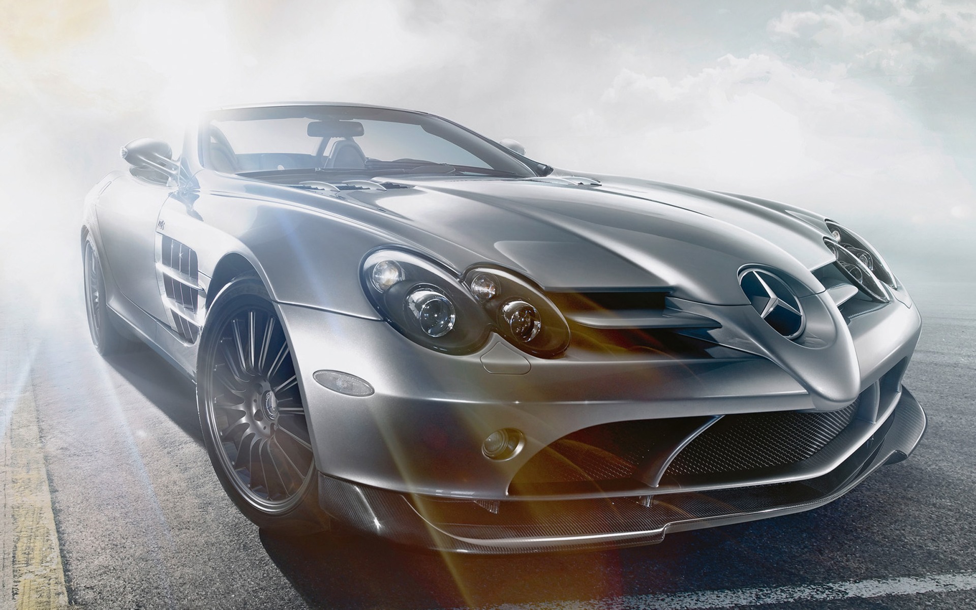 Mercedes Benz Slr Roadster Desktop Wallpaper