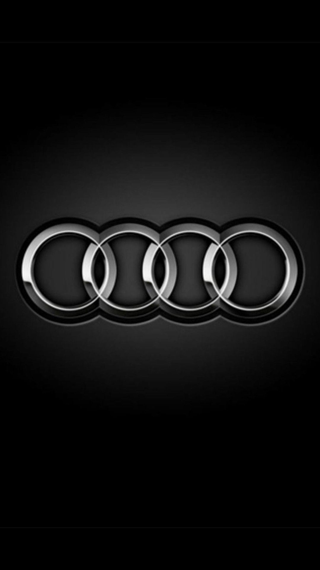 Audi Logo Rings Dark Smartphone Wallpaper And Lockscreen HD