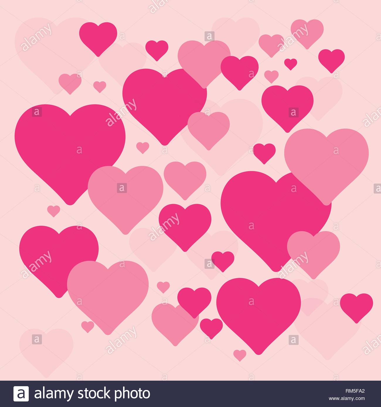 Heart Background Vector Pattern St Valentine S Day Or Mother