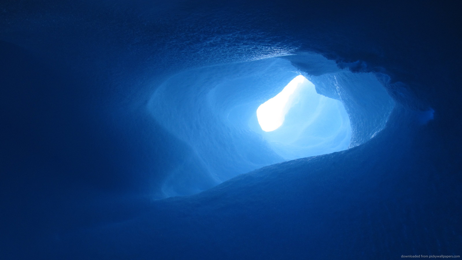 Blue Ice Cave Wallpaper Blue ice cave for 1600x900
