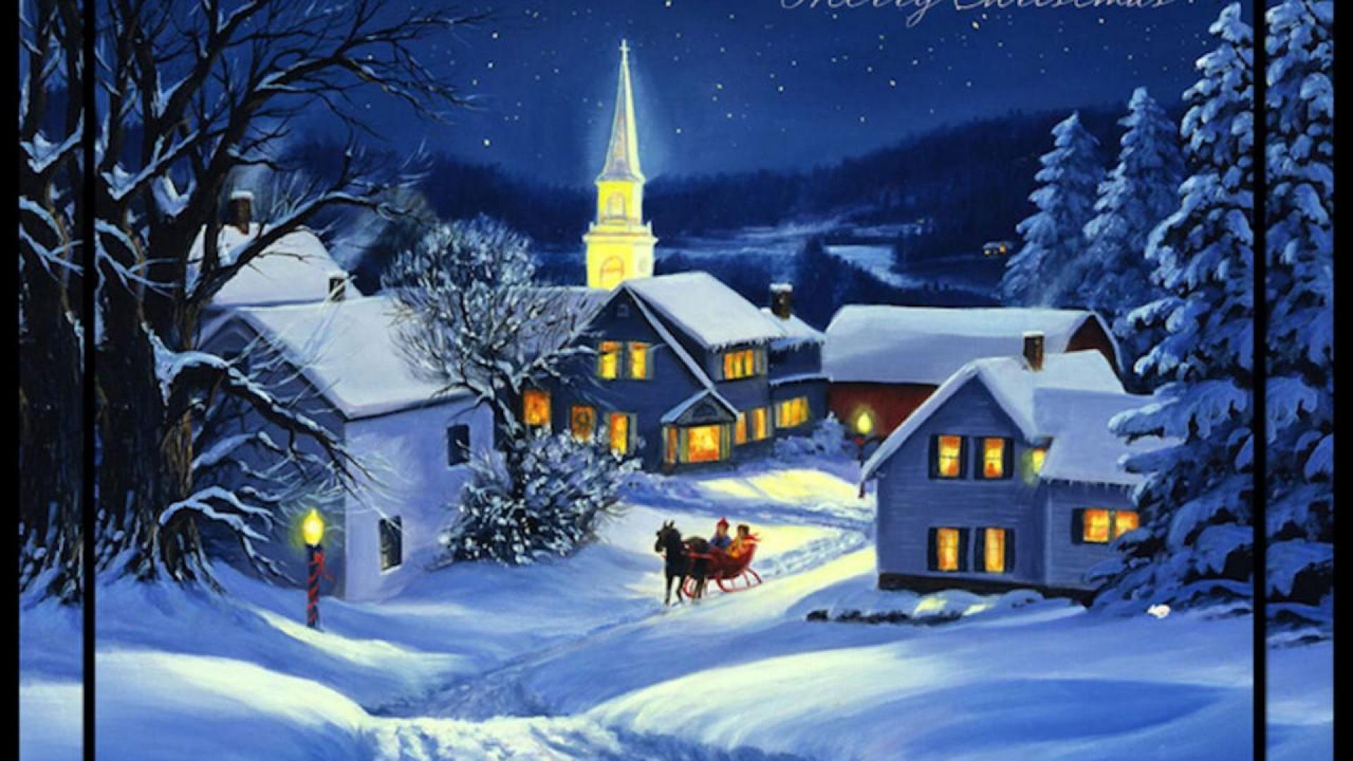 Night Before Christmas Wallpaper HD
