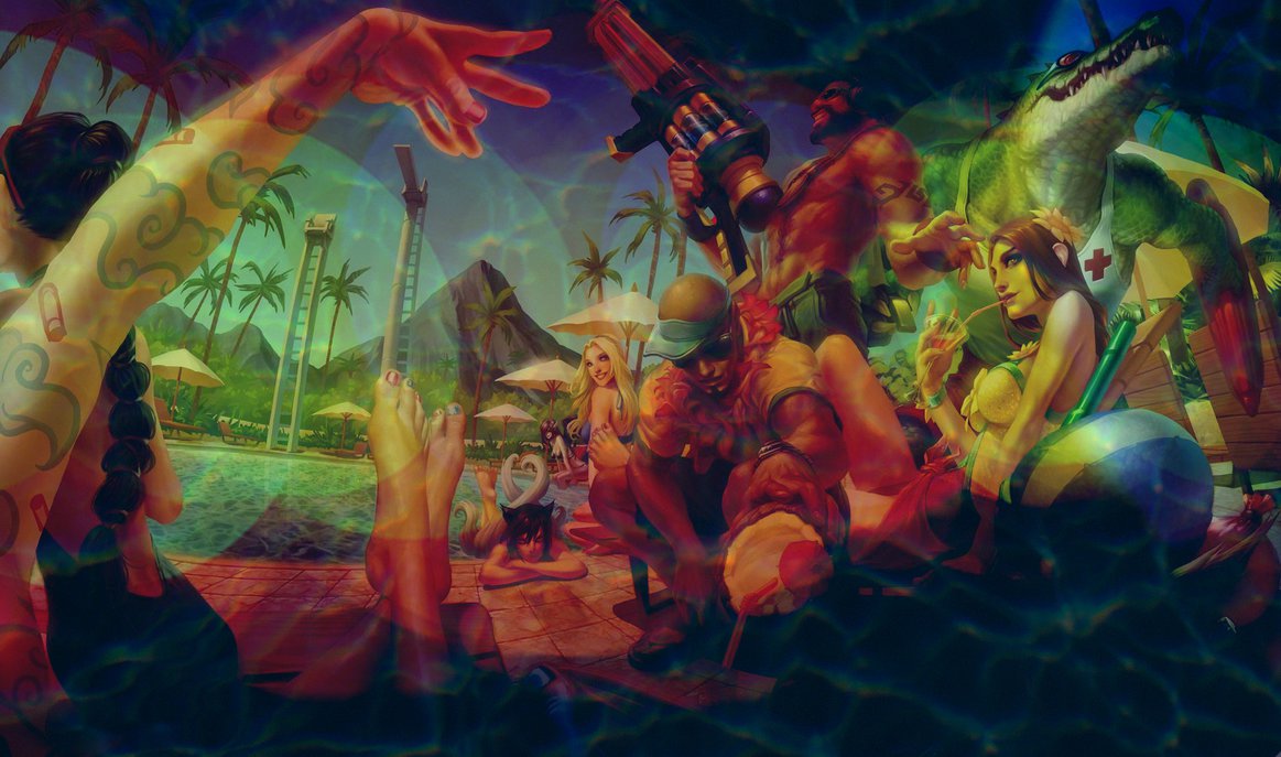 Pool Party Skins Revamped League Of Legends By Adayfon