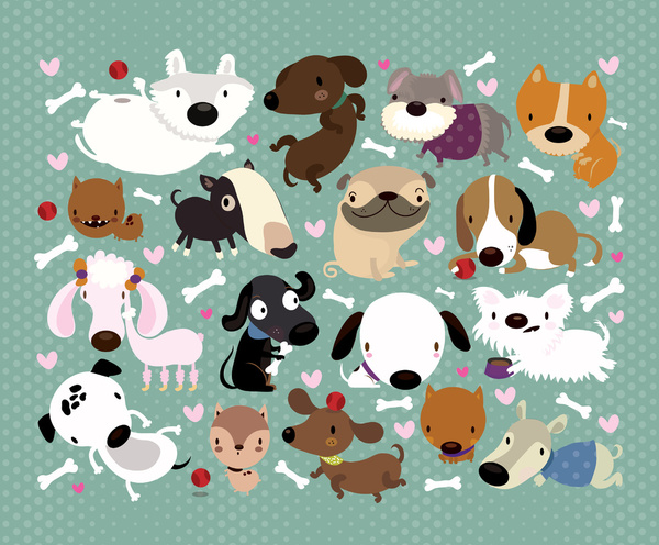 Dog Pattern Art Print By Maria Jose Da Luz Society6