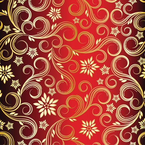 Floral Pattern Background Design Vector
