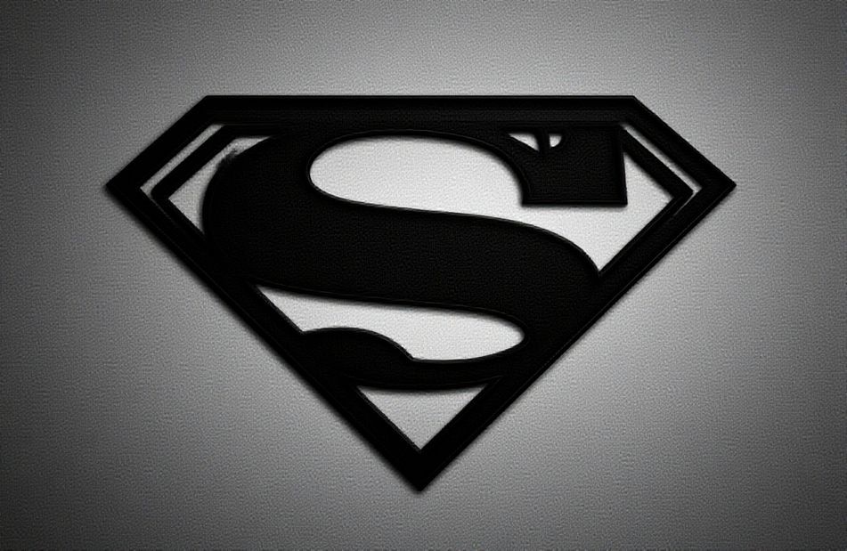 Black Superman Logo Wallpaper
