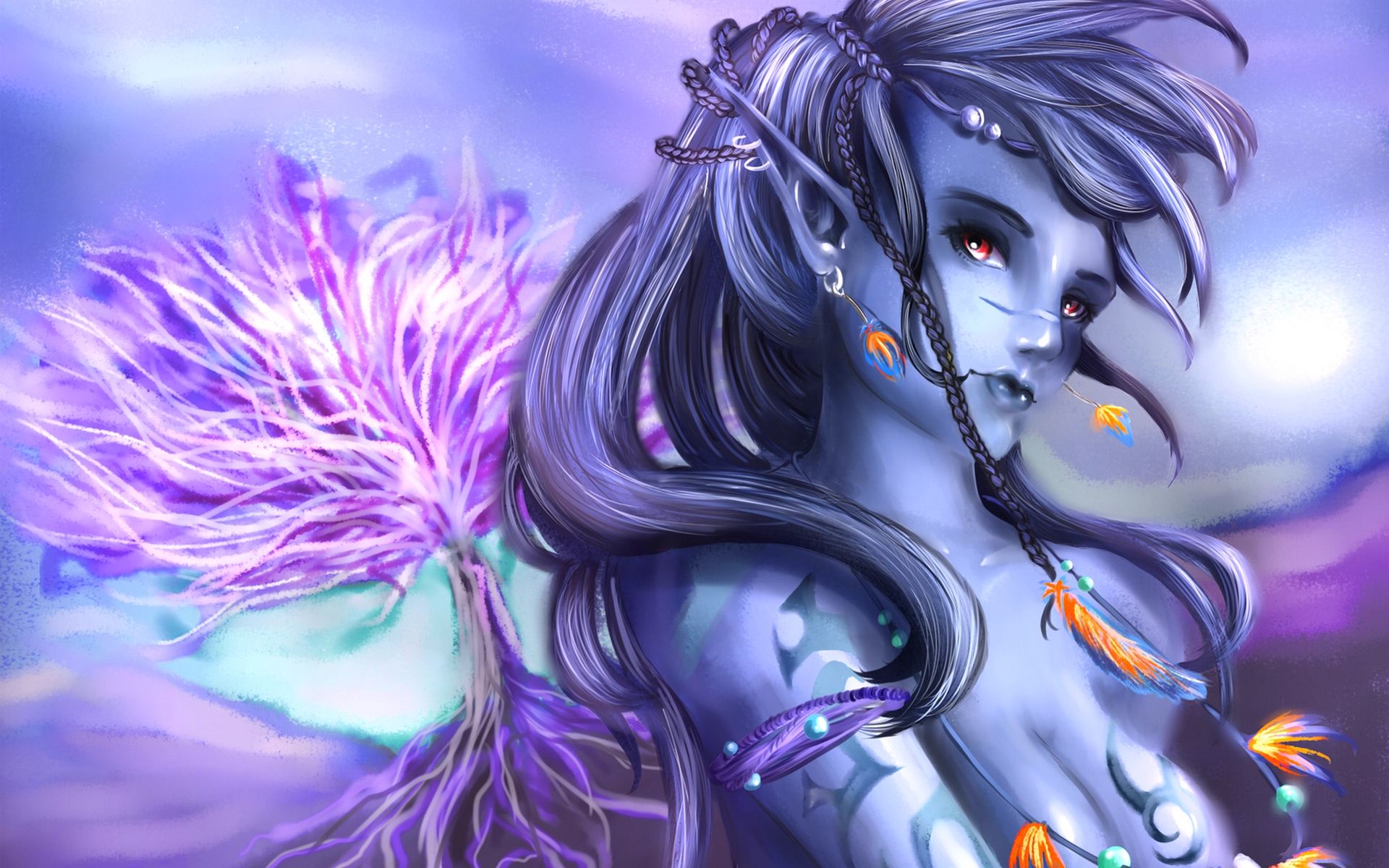 HD Dark Elf Wallpaper Fantasy Girl