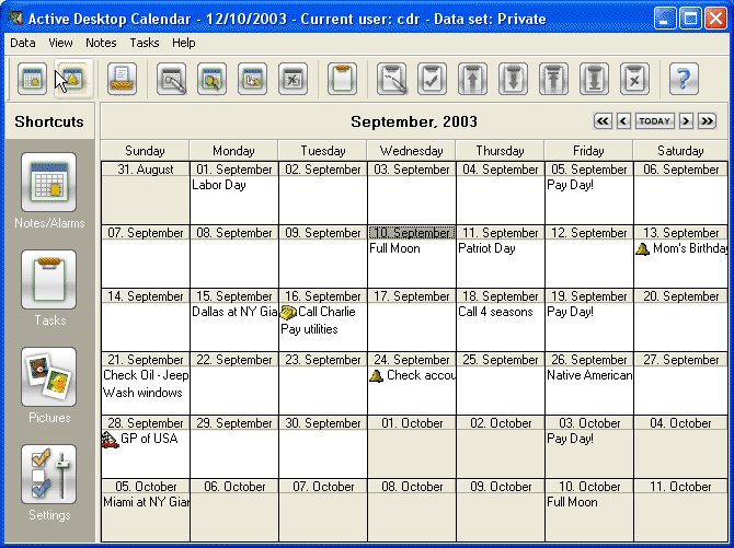 Desktop Calendar Maker Active
