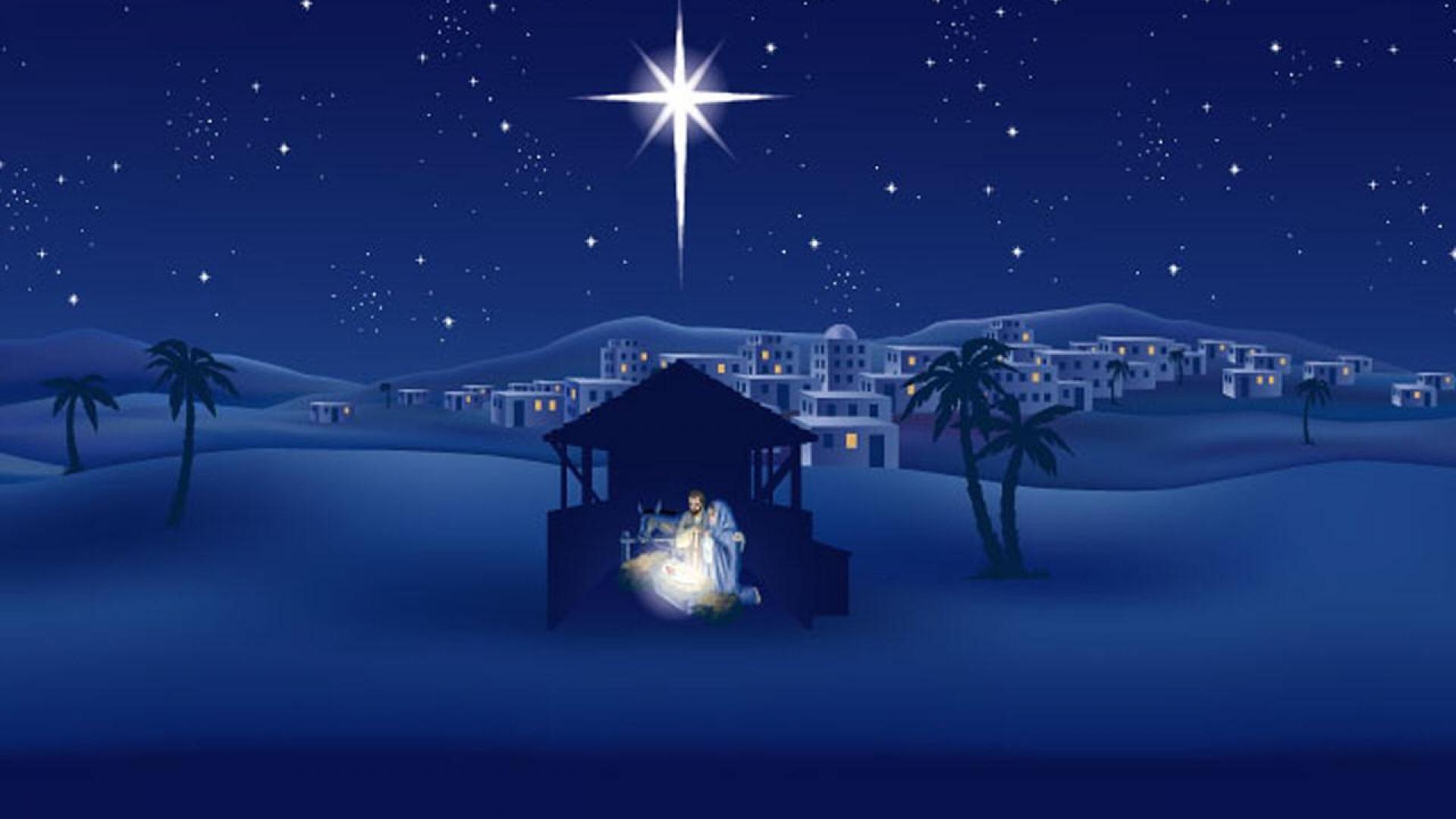 Christmas Wallpaper Nativity Image Pictures Wall