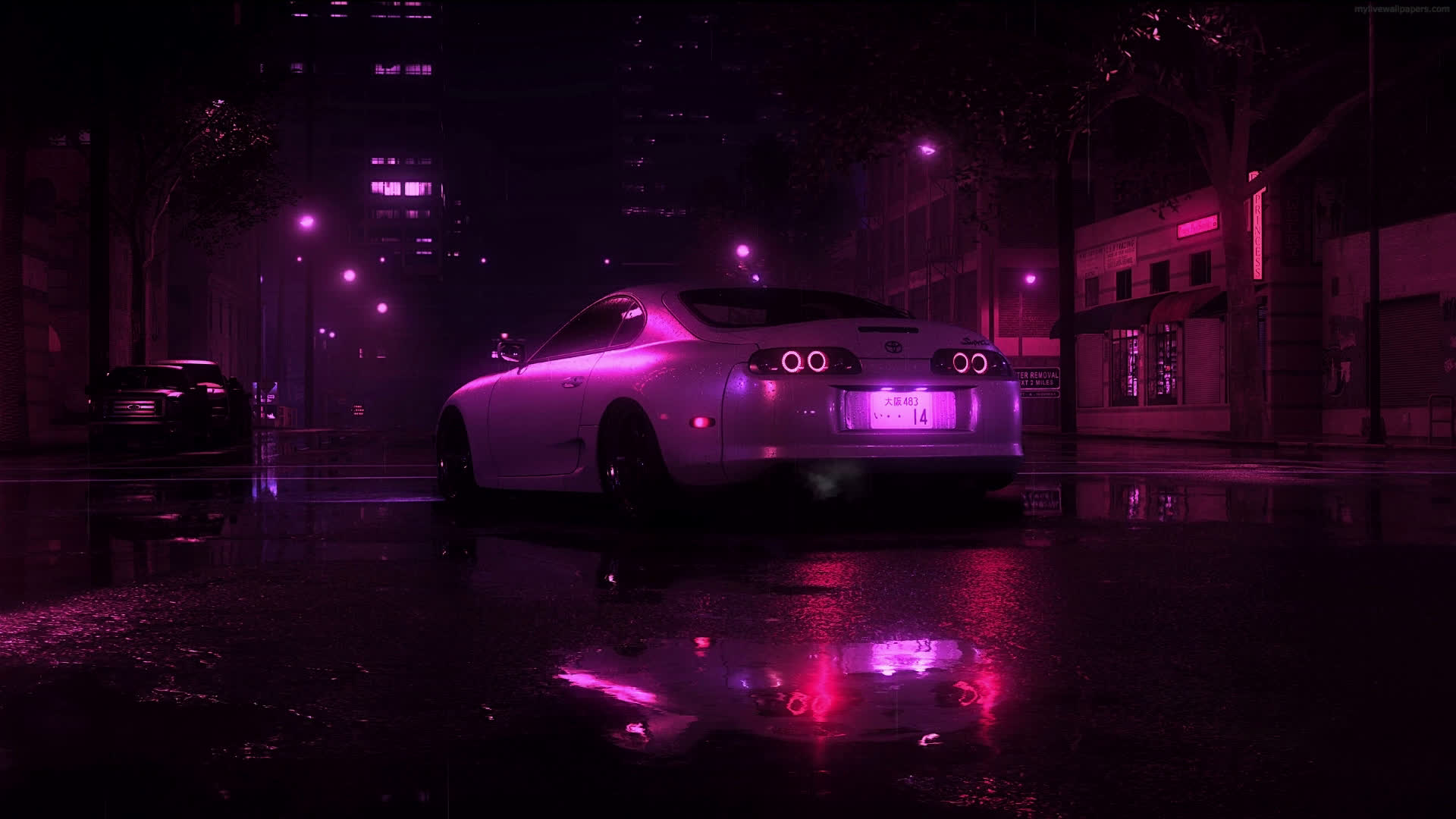 🔥 Download Toyota Supra Live Wallpaper by @kelseynelson | Neon Supra ...