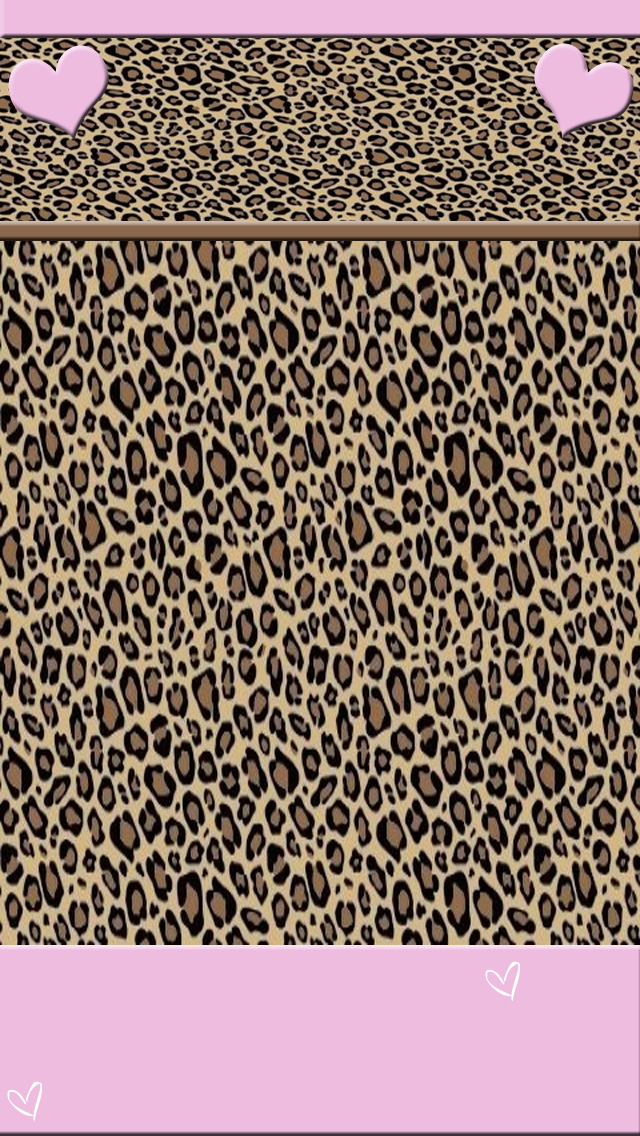 Matching Leopard Print iPhone Homescreen And Lockscreen Wallpaper