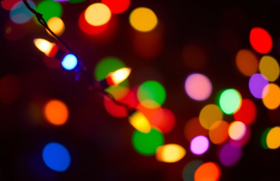 Blinking Christmas Lights Wallpaper