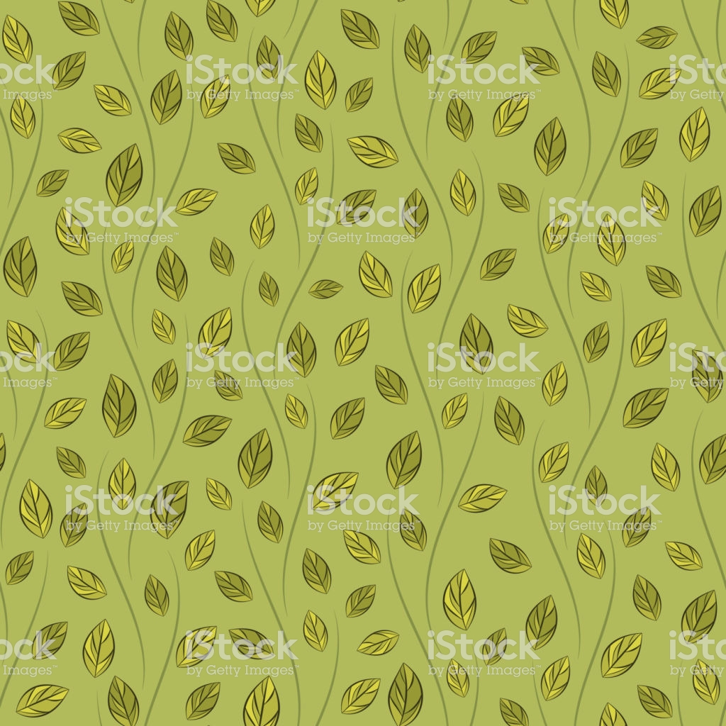 Seamless Vector Floral Pattern With Abstract Leaves In Monochrome