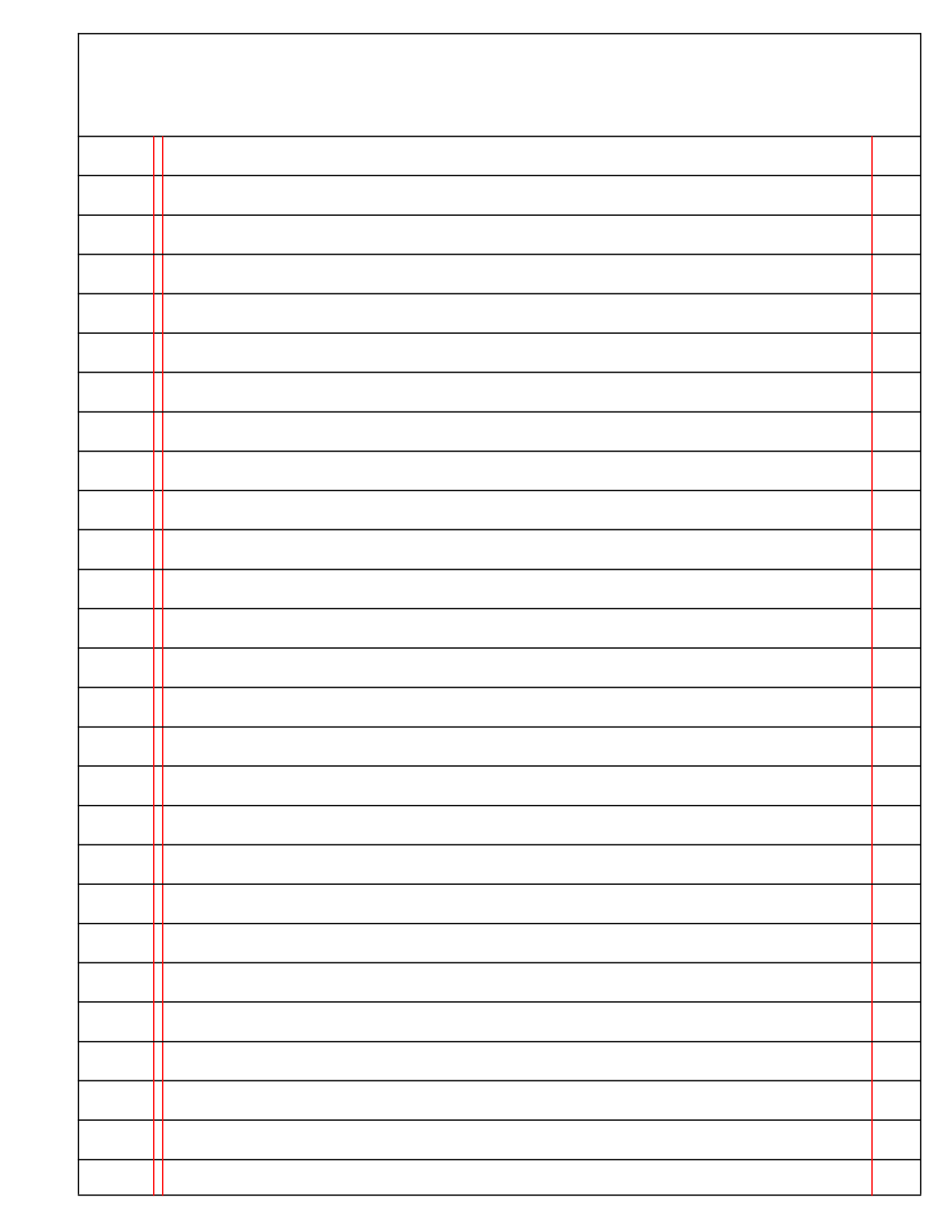 Blank Lined Paper As Doc By Malj