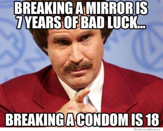 Pin Ron Burgundy On Bad Luck Breaking A Mirror Is Years Of Wallpaper