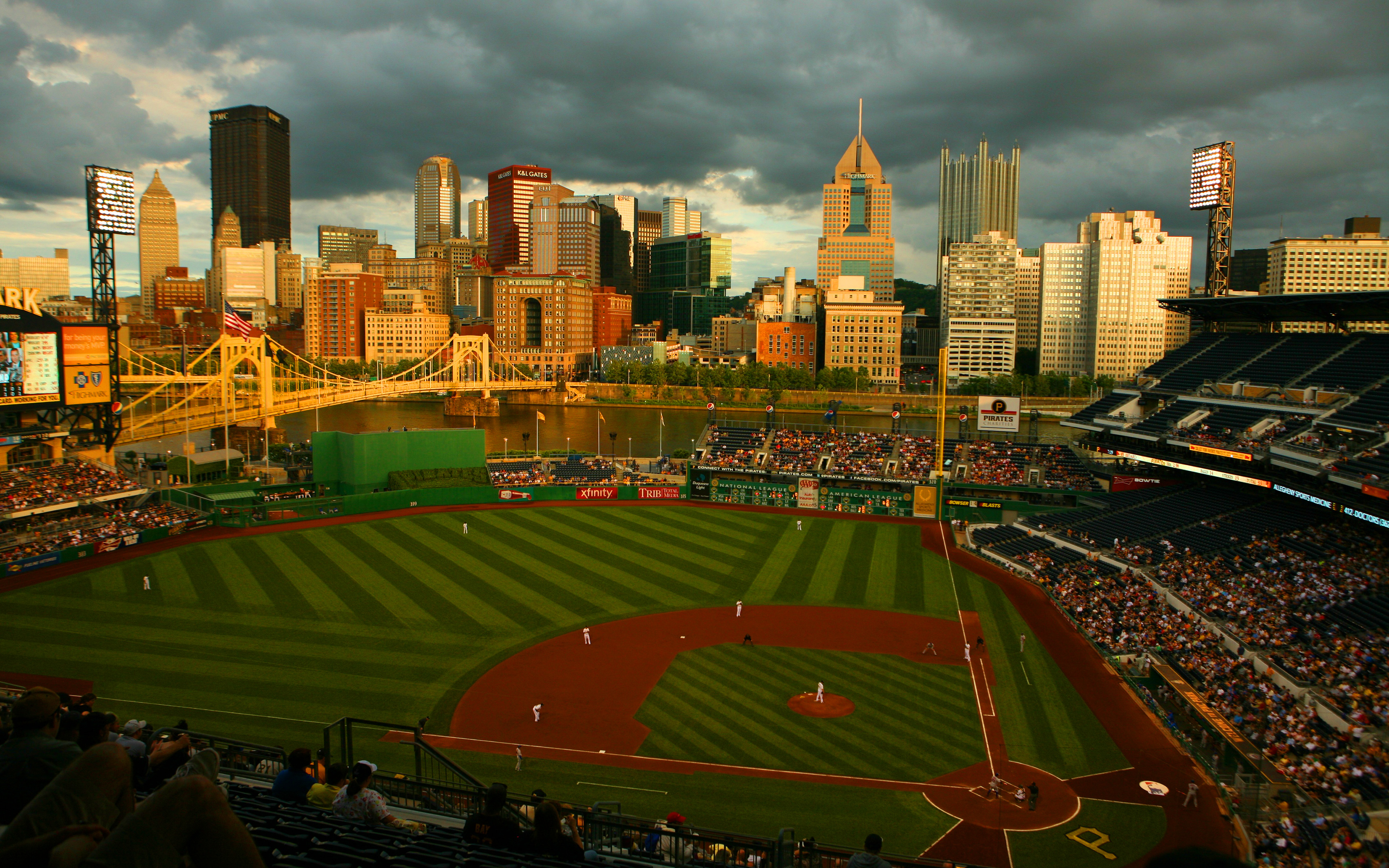 Pittsburgh Pirates Ballpark Pnc Park Pennsylvania Wallpaper