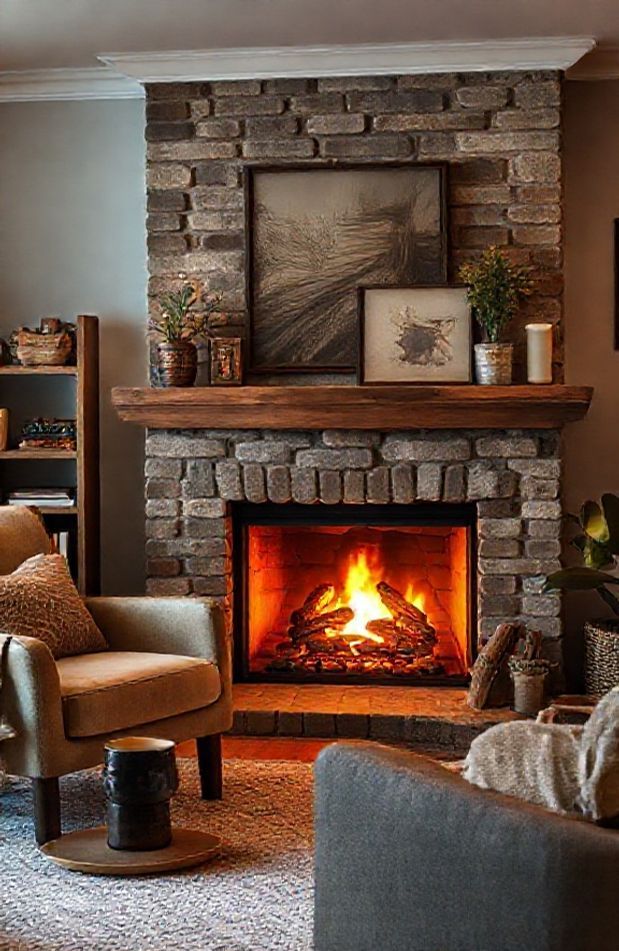 Live Fireplace Wallpaper