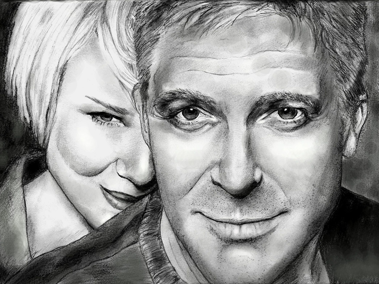 Photo George Clooney With Renee Zellweger Celebrities