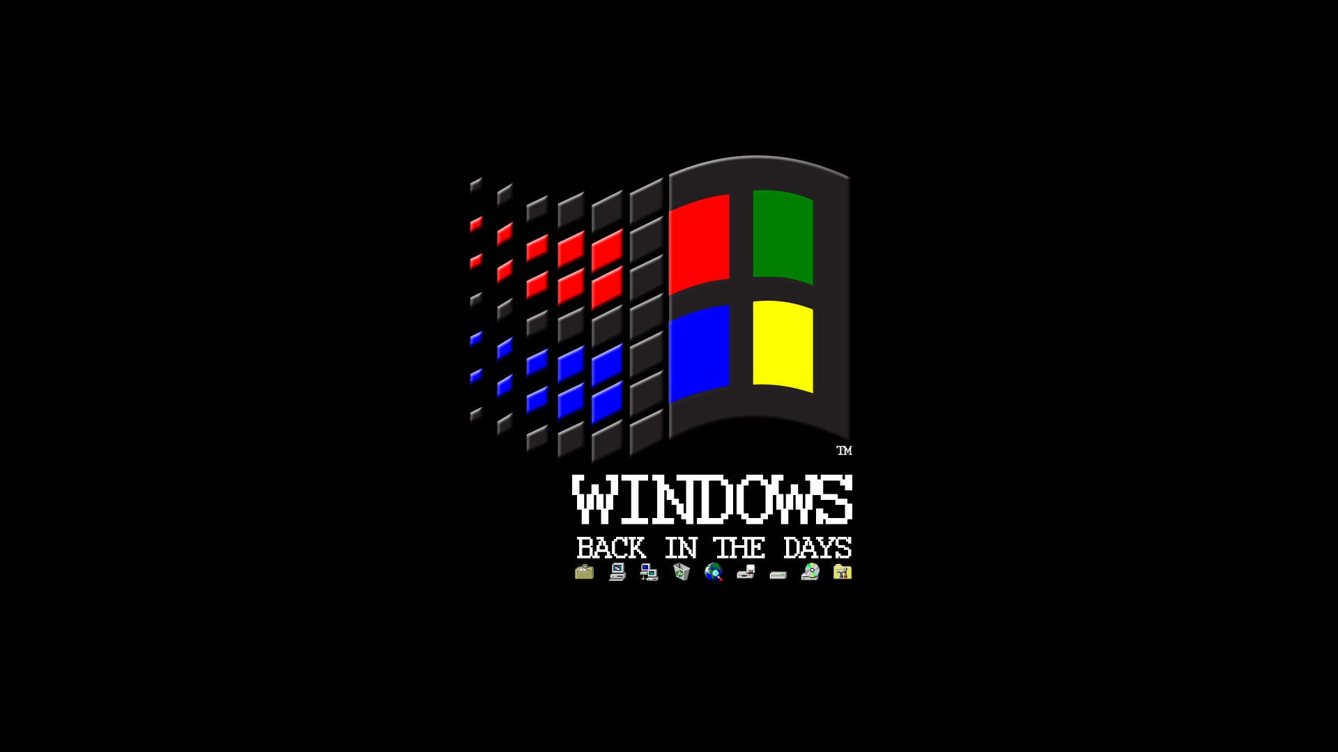 Back Operating Systems The Days Microsoft Windows Logos Old