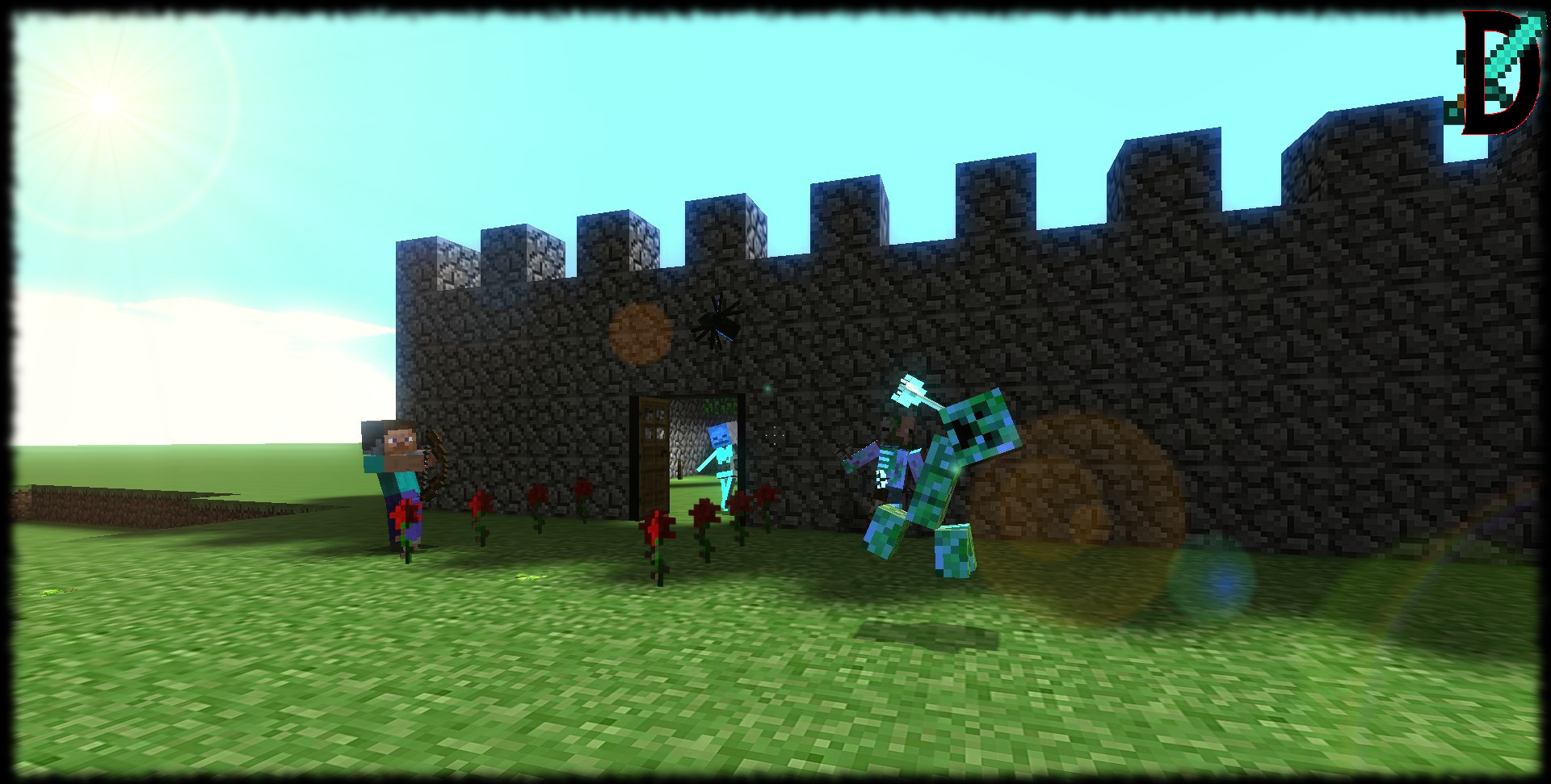 Creeper Headshot Minecraft Background Skelly By Deathassassin05 On