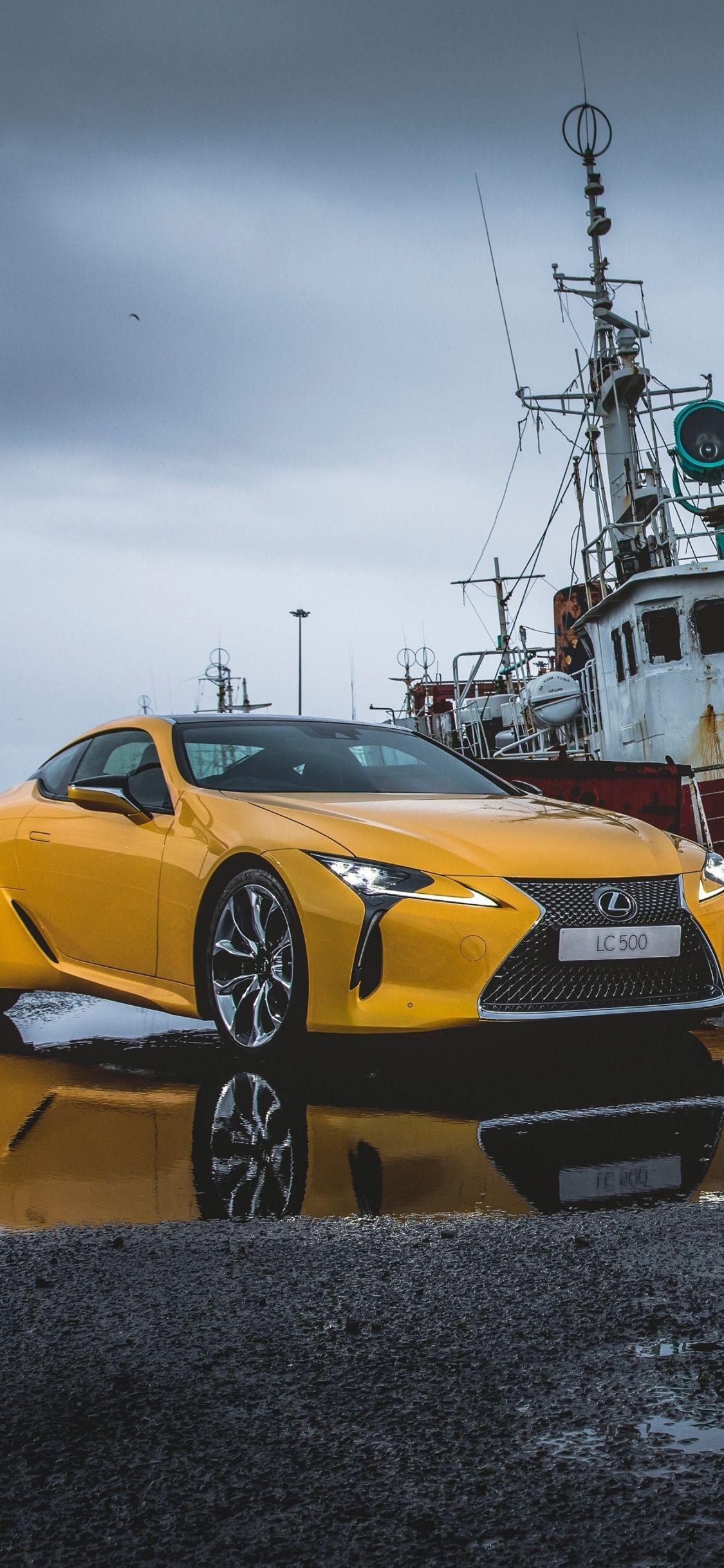 Lexus Lc Luxury Sedan Yellow Wallpaper