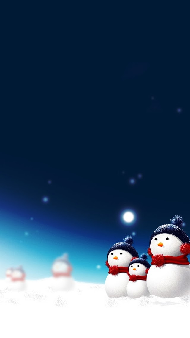 Winter Holiday Themed iPhone 5s 5c Background