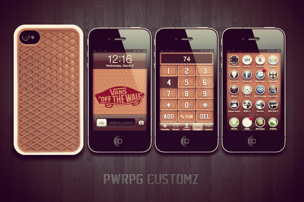 iPhone Vans Customz Dialer Lock Screen By Pwrpg