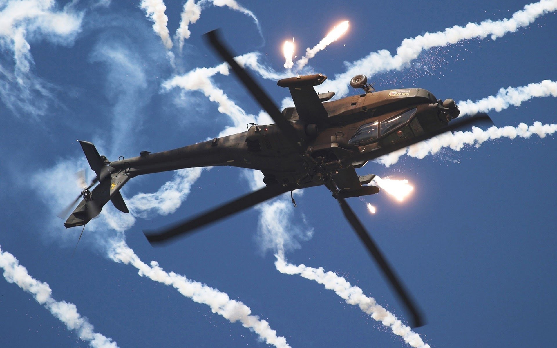 Apache Attack Helicopter Ah Shoot To Thrill Ac Dc
