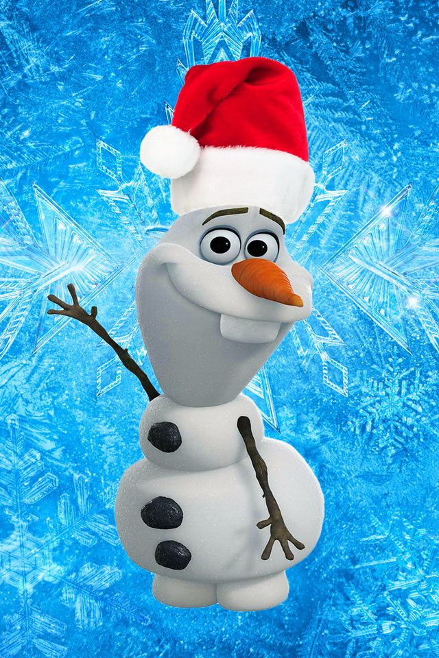 Wallpaper Frozen Olaf Christmas