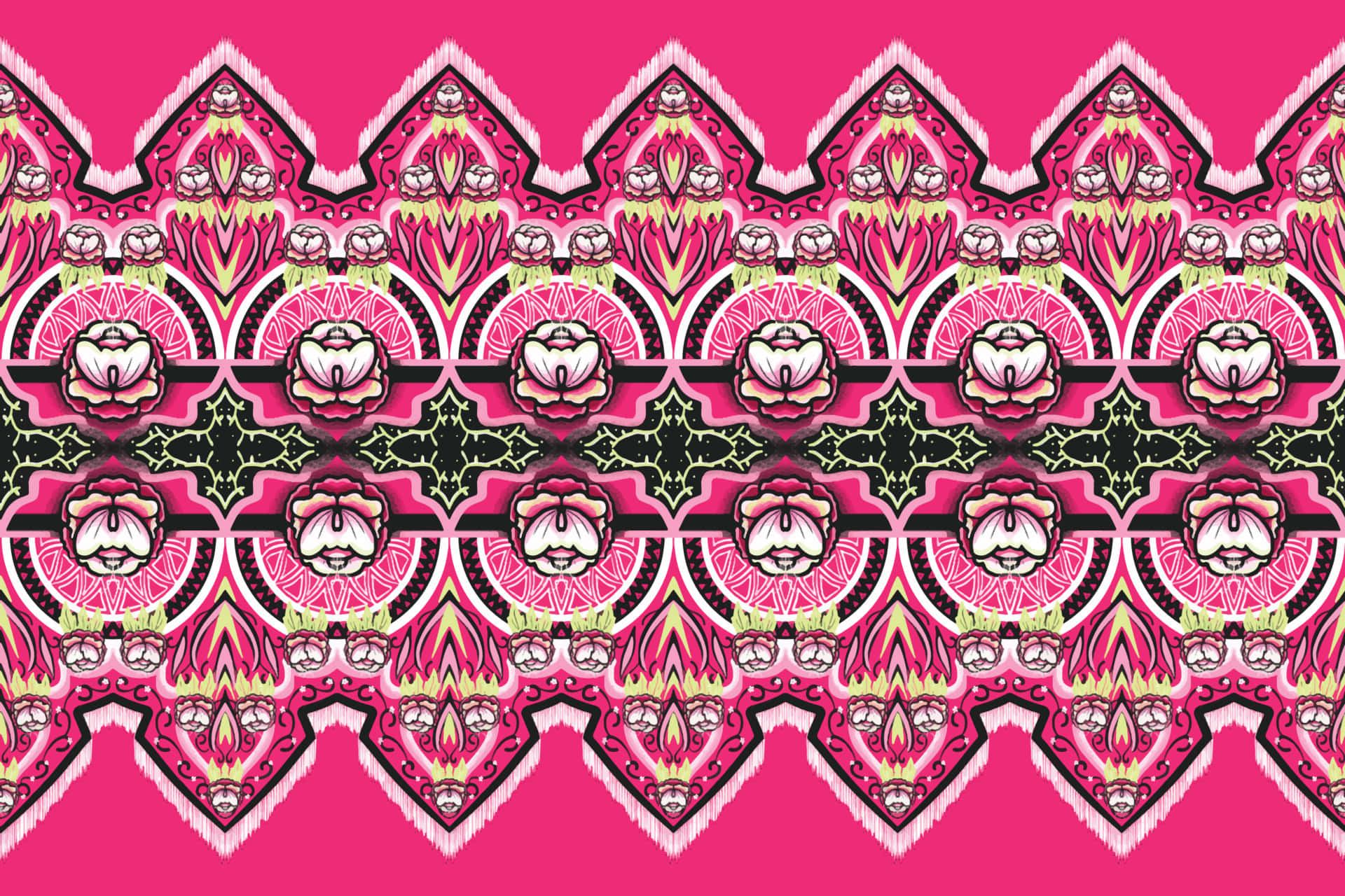 Pink Black And White Wallpaper