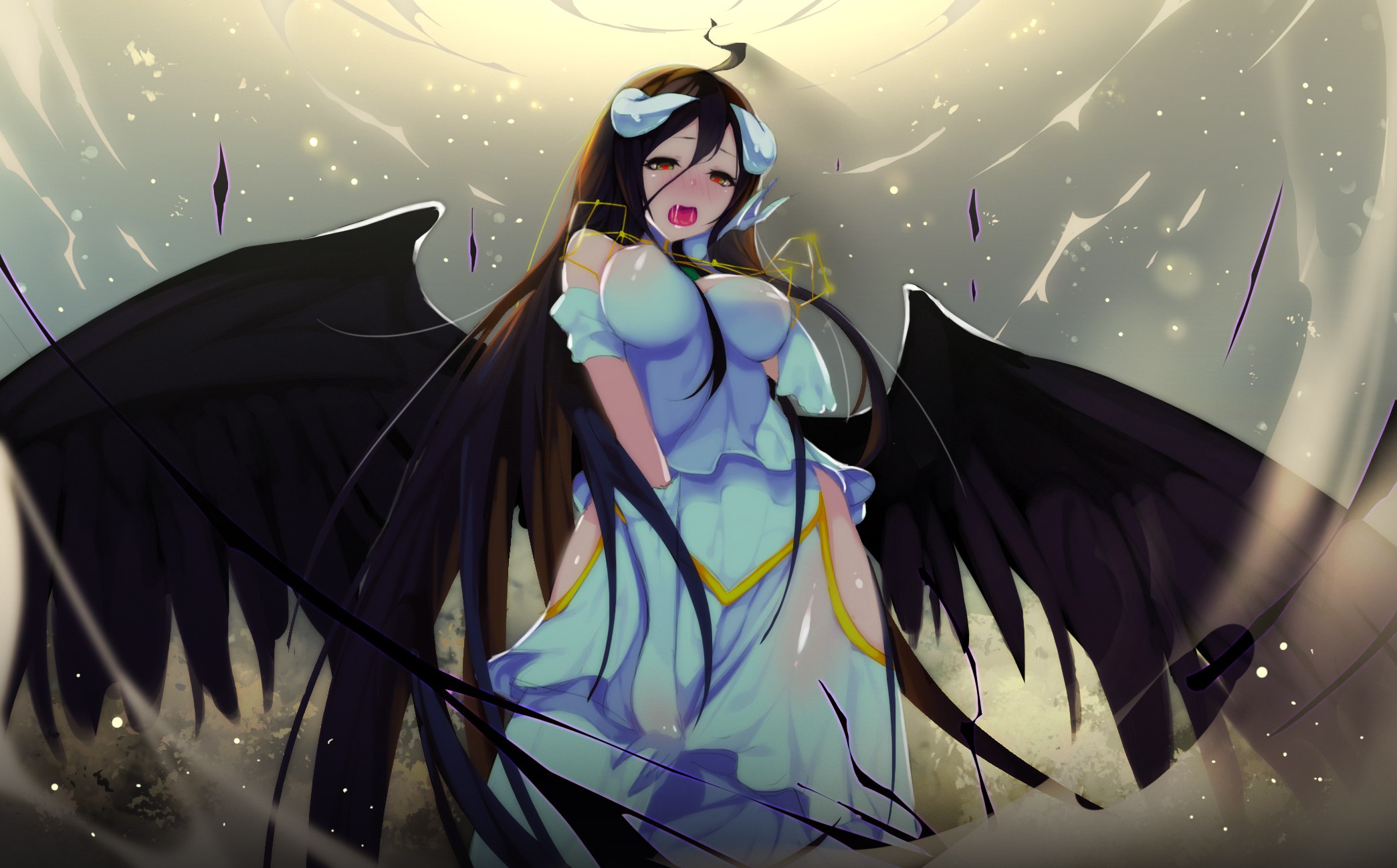 Albedo Overlord Konachan Anime Wallpaper