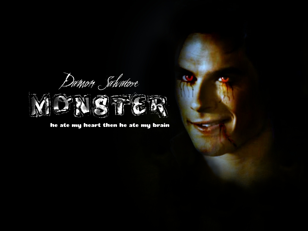 Damon is a monster   Damon Salvatore Wallpaper 11295045 1024x768