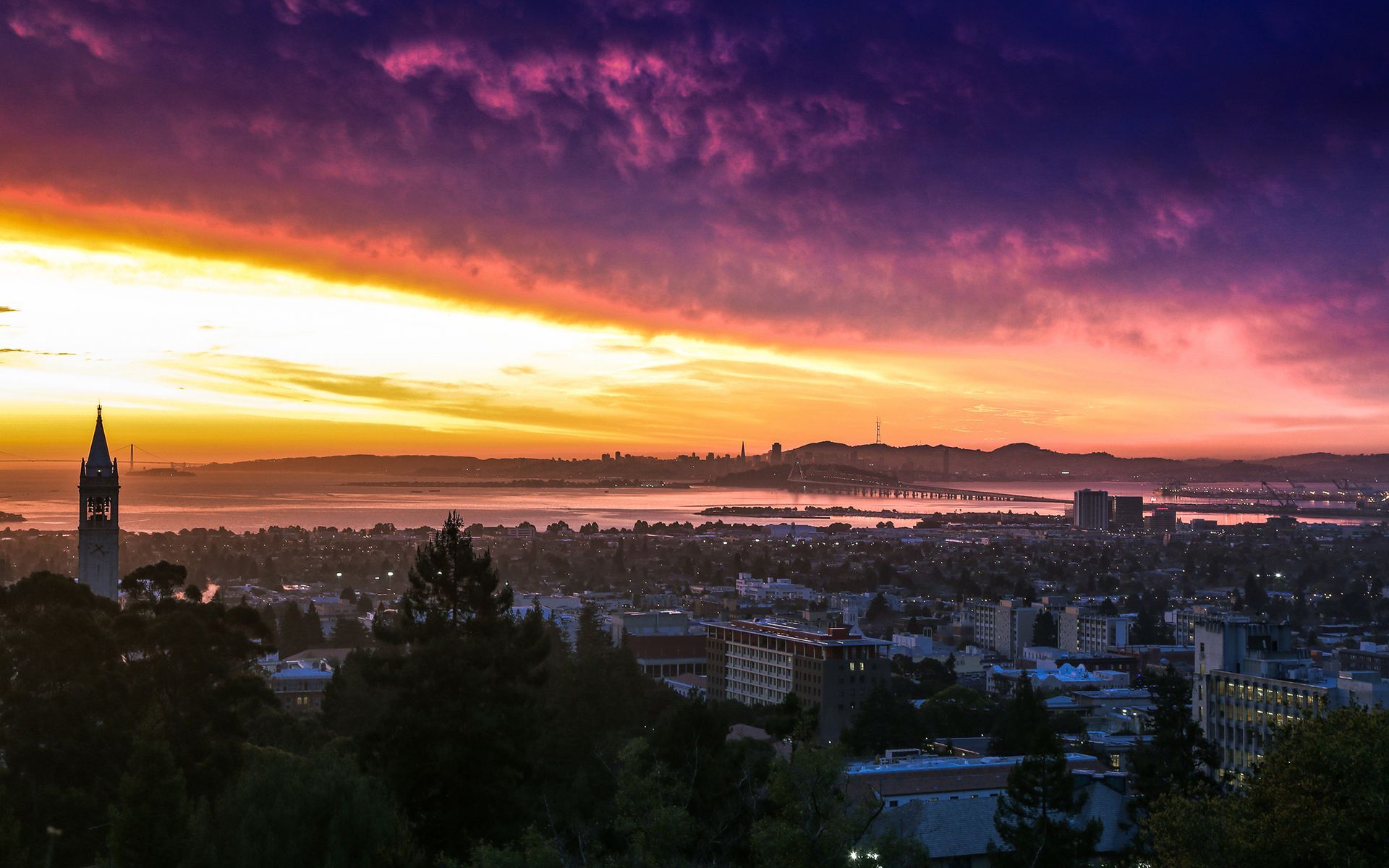 UC Berkeley sunset California wallpaper 17889