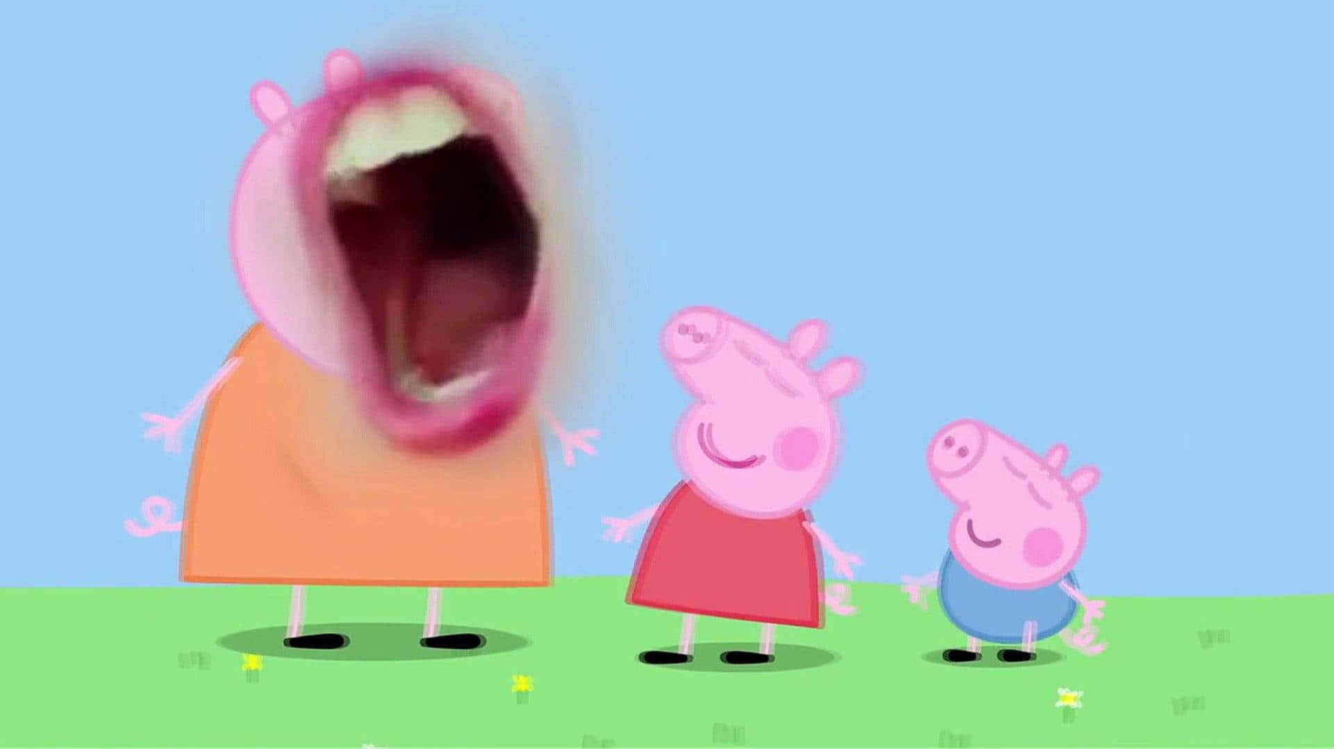 Peppa Pig Bringing Some Laughter Wallpaper