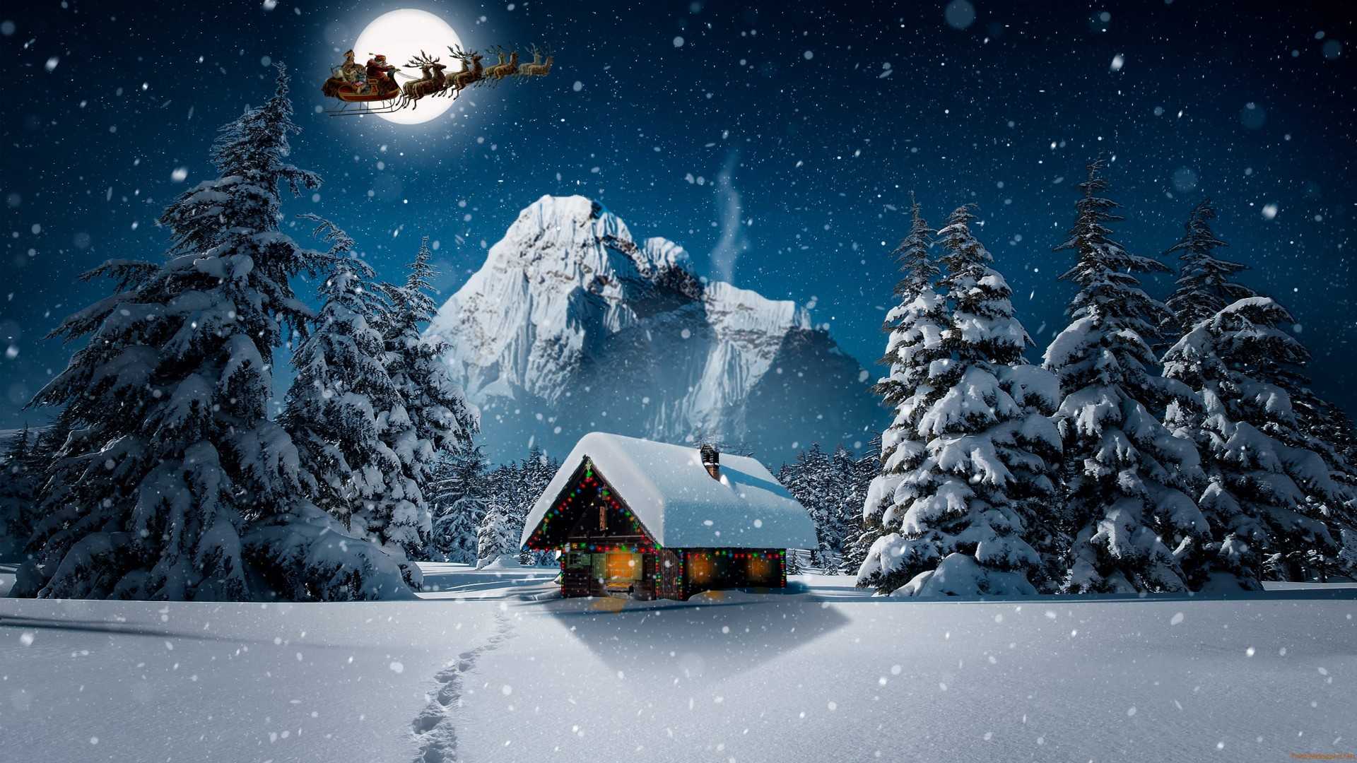 Wallpaper Christmas Snow