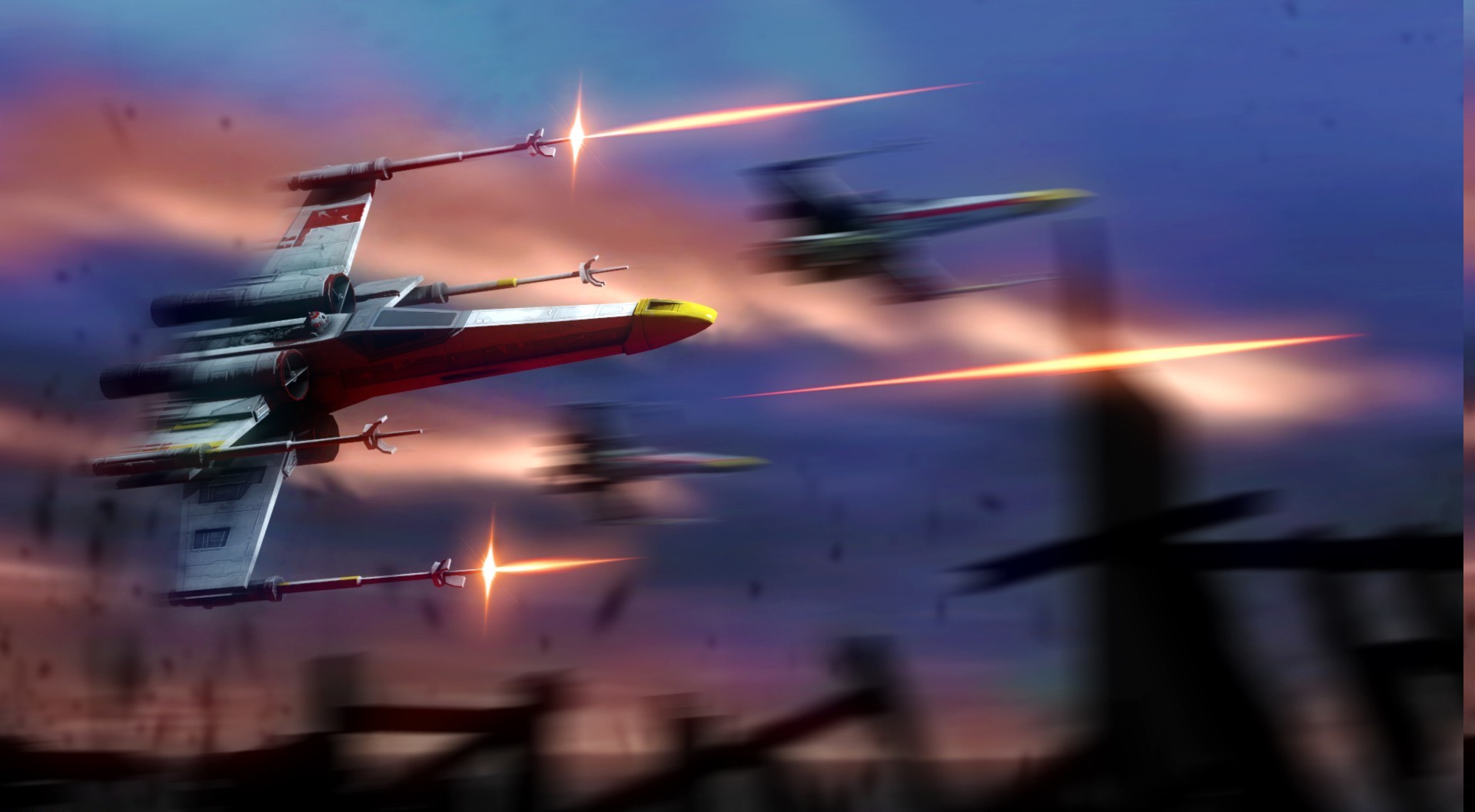 Star Wars Artwork X Wing Wallpaper HD