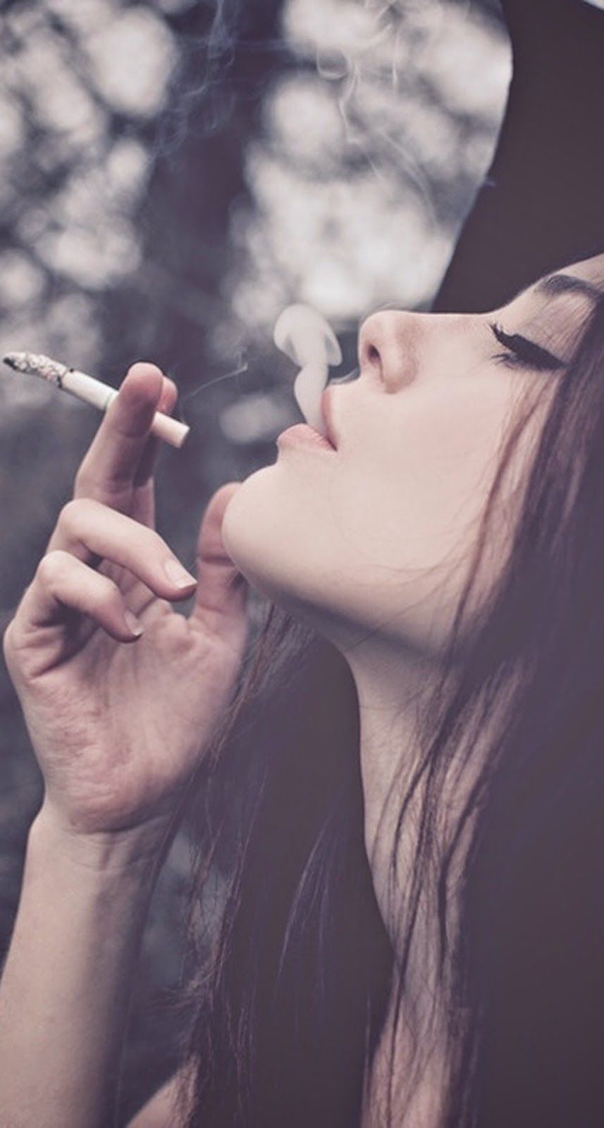 Iphone And Android Wallpaper Girl Smoking