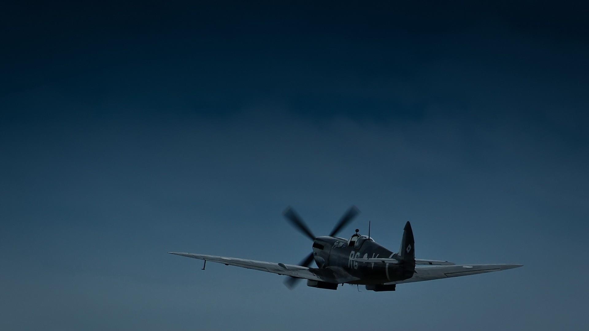  aviation supermarine spitfire twilight time of day wallpaper