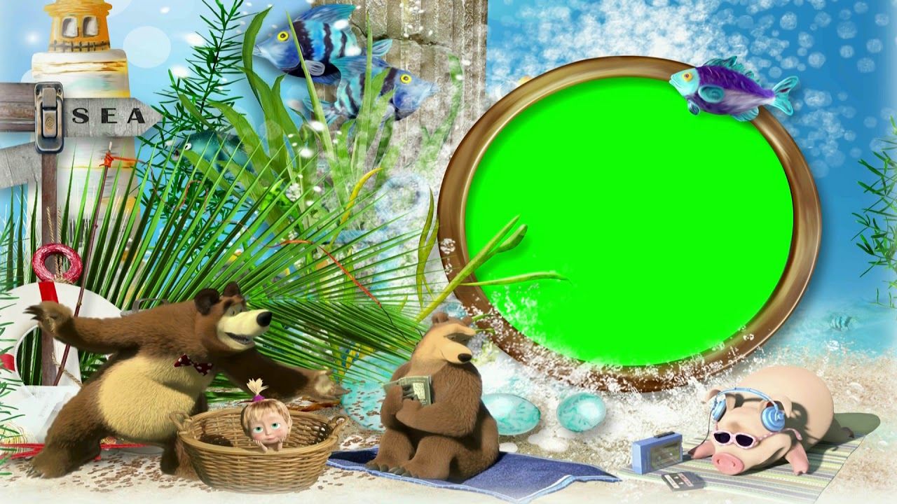 Wedding Video Background Green Screen Masha And Bear Chroma Key