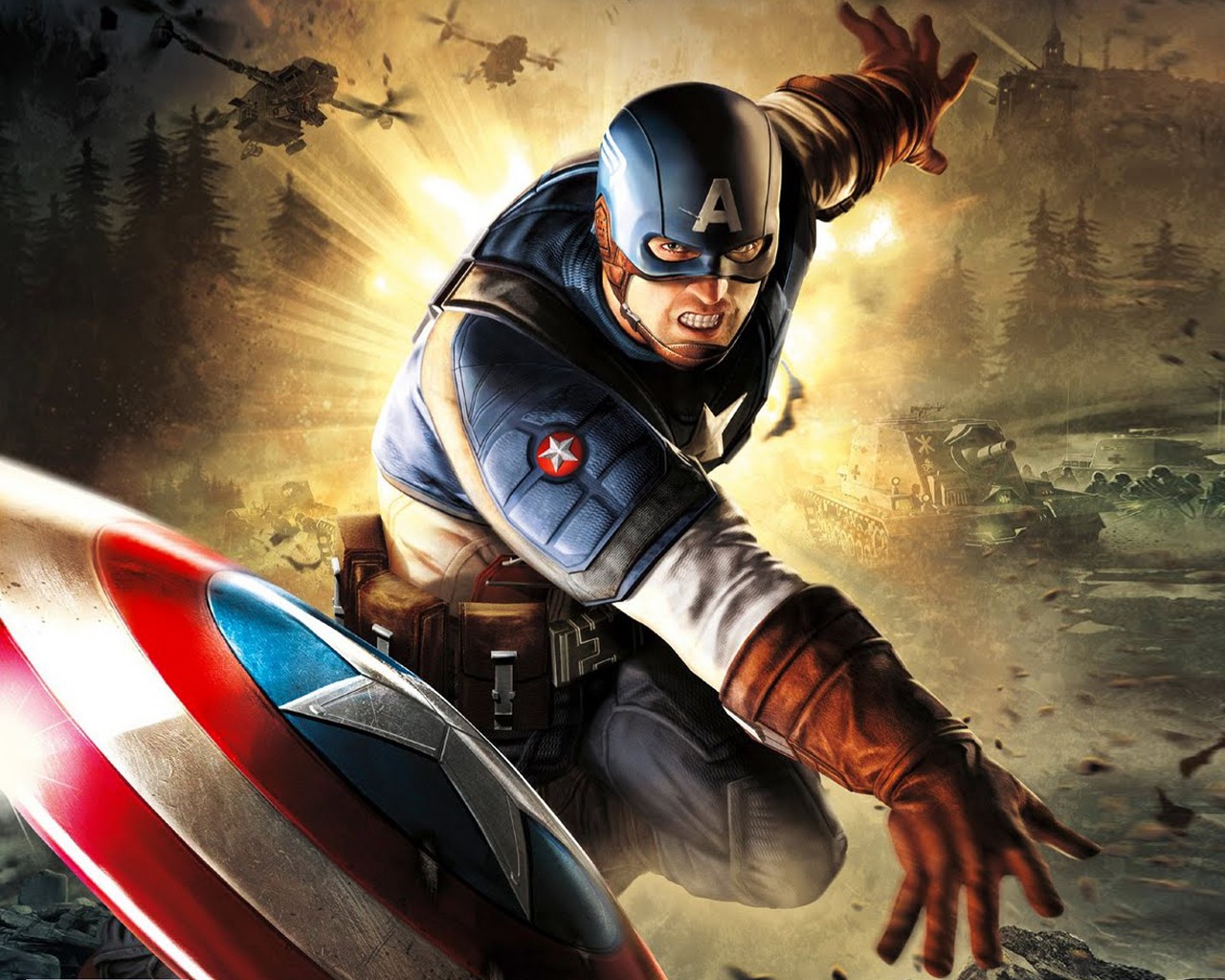 Captain America Marvel Ics Achtergrond