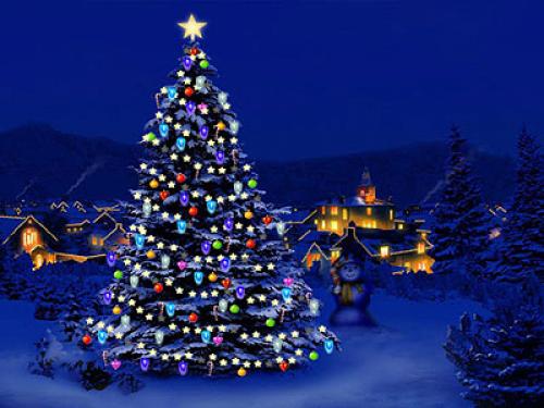 Before Christmas Wallpaper Tree Background