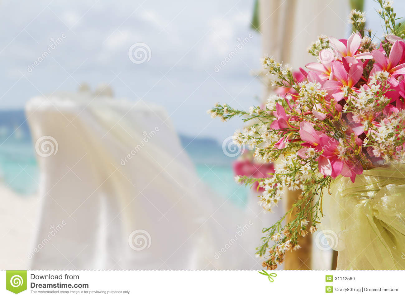 Wedding Flowers Background Dress
