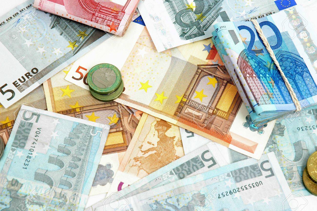 Color Money Euro Background Notes Of And Stock