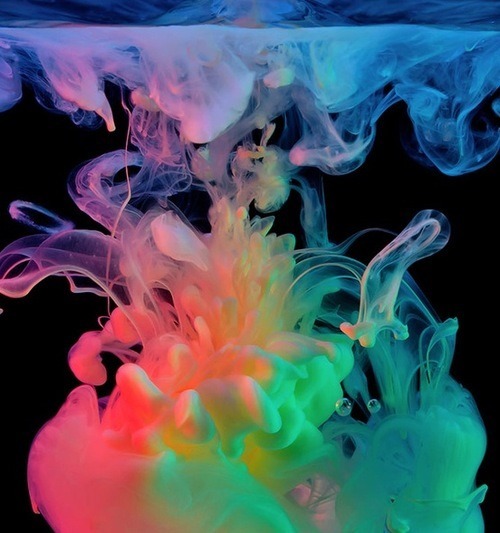 Colorful Smoke On Wallpaper