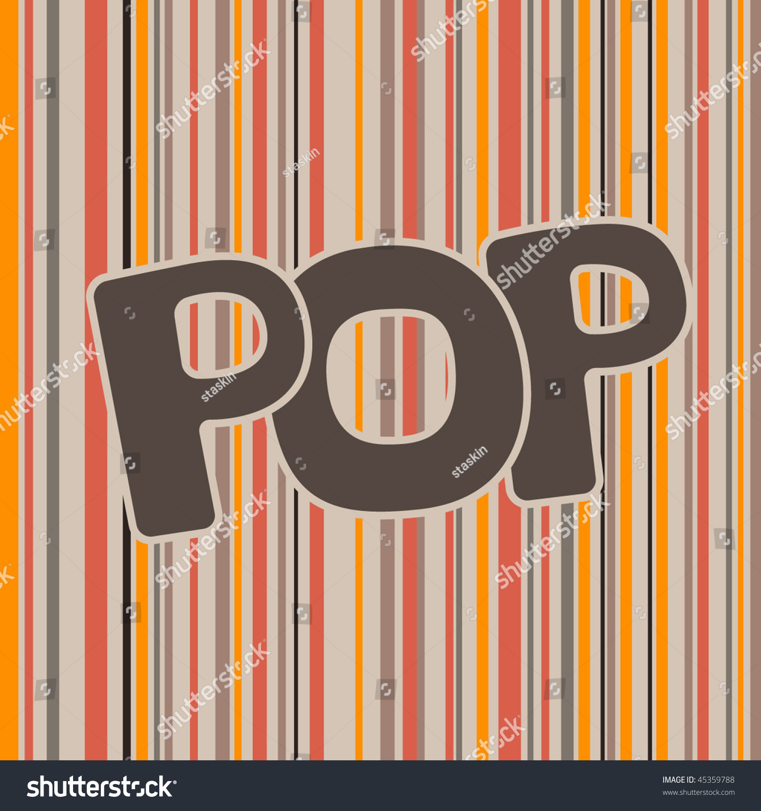 Pop Music Background Vector Illustration