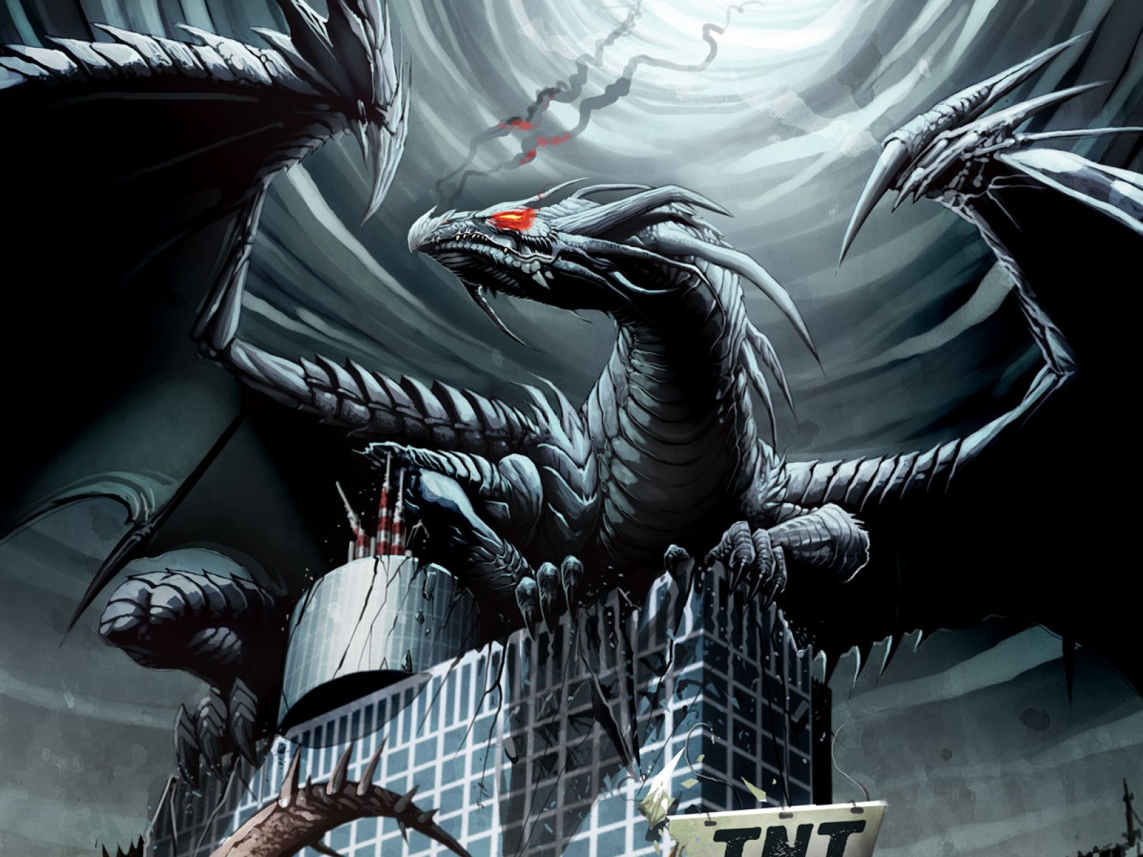 Black Dragons Wallpaper Background