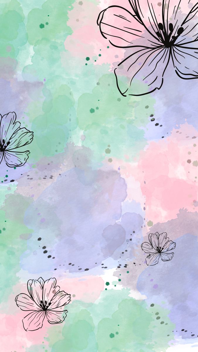 Watercolor iPhone Wallpaper