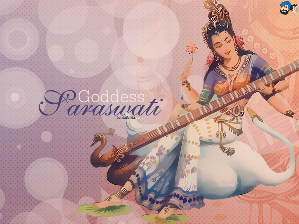 Goddess Saraswati Wallpaper